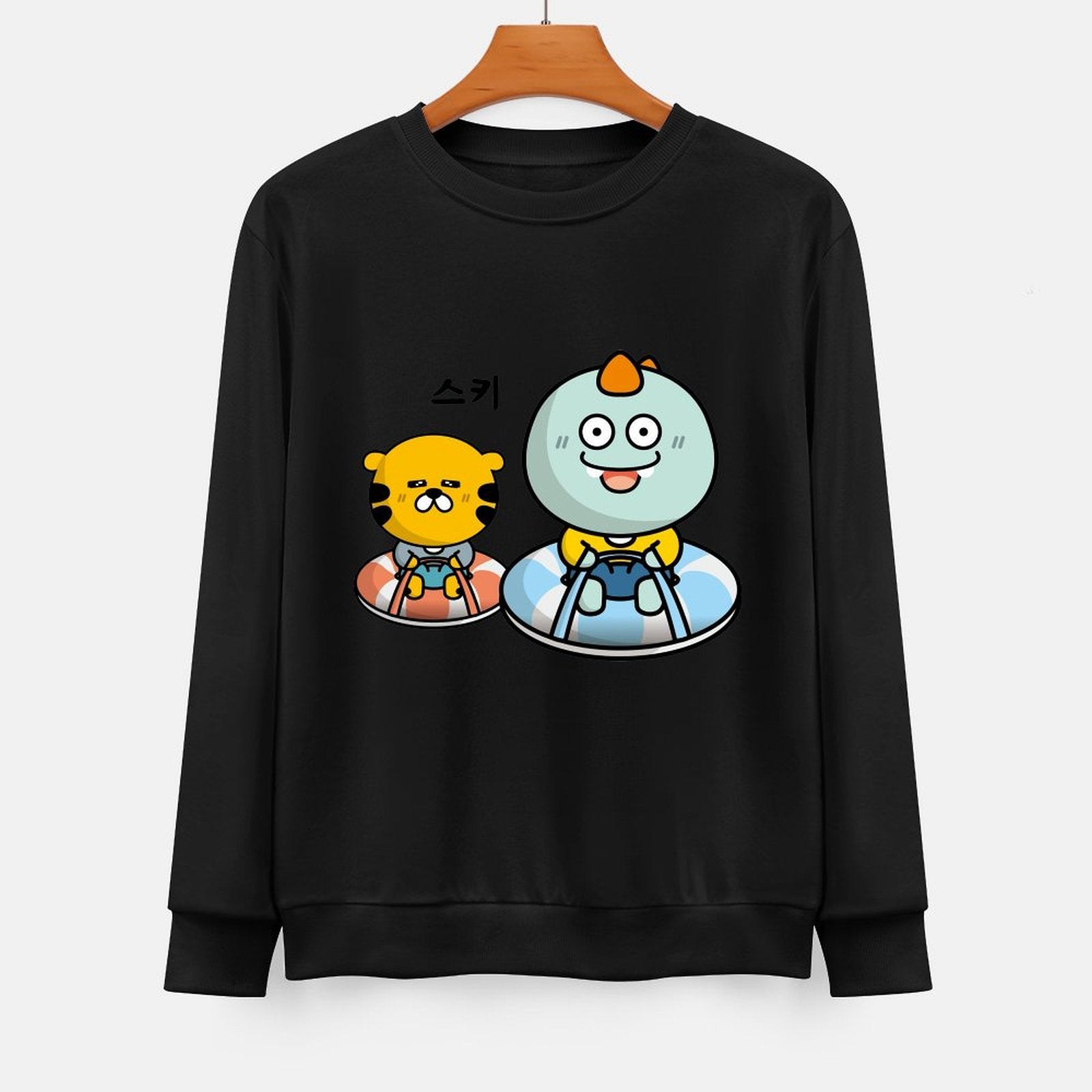 Front Patterned Long Sleeve TopPremium Lifestyle